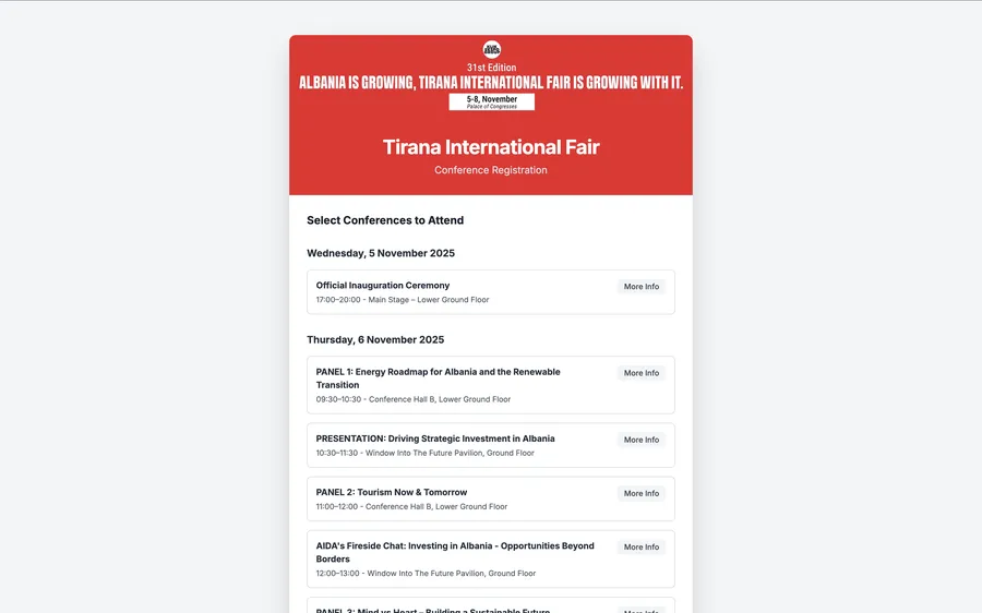 Conference Registration