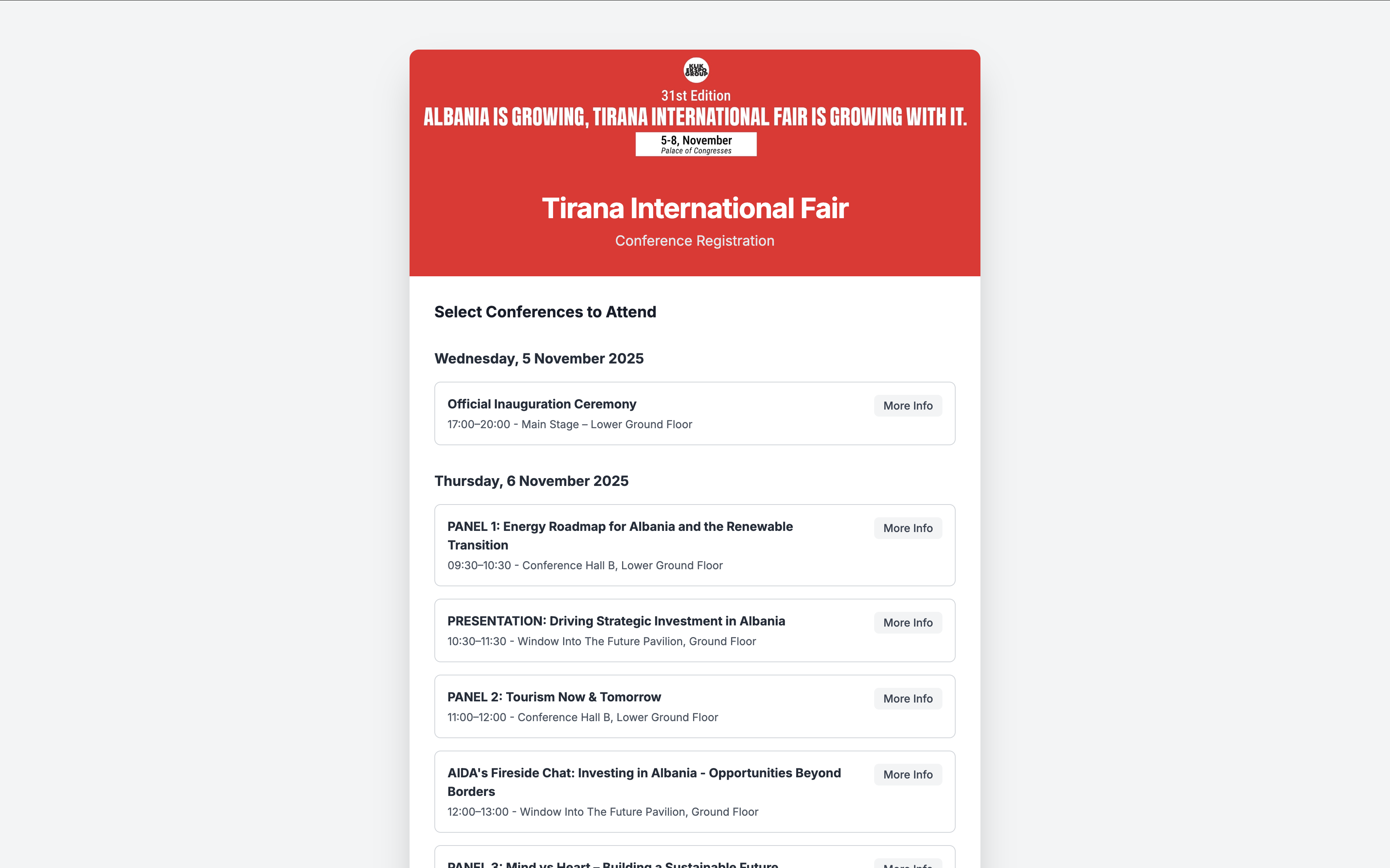 Conference Registration