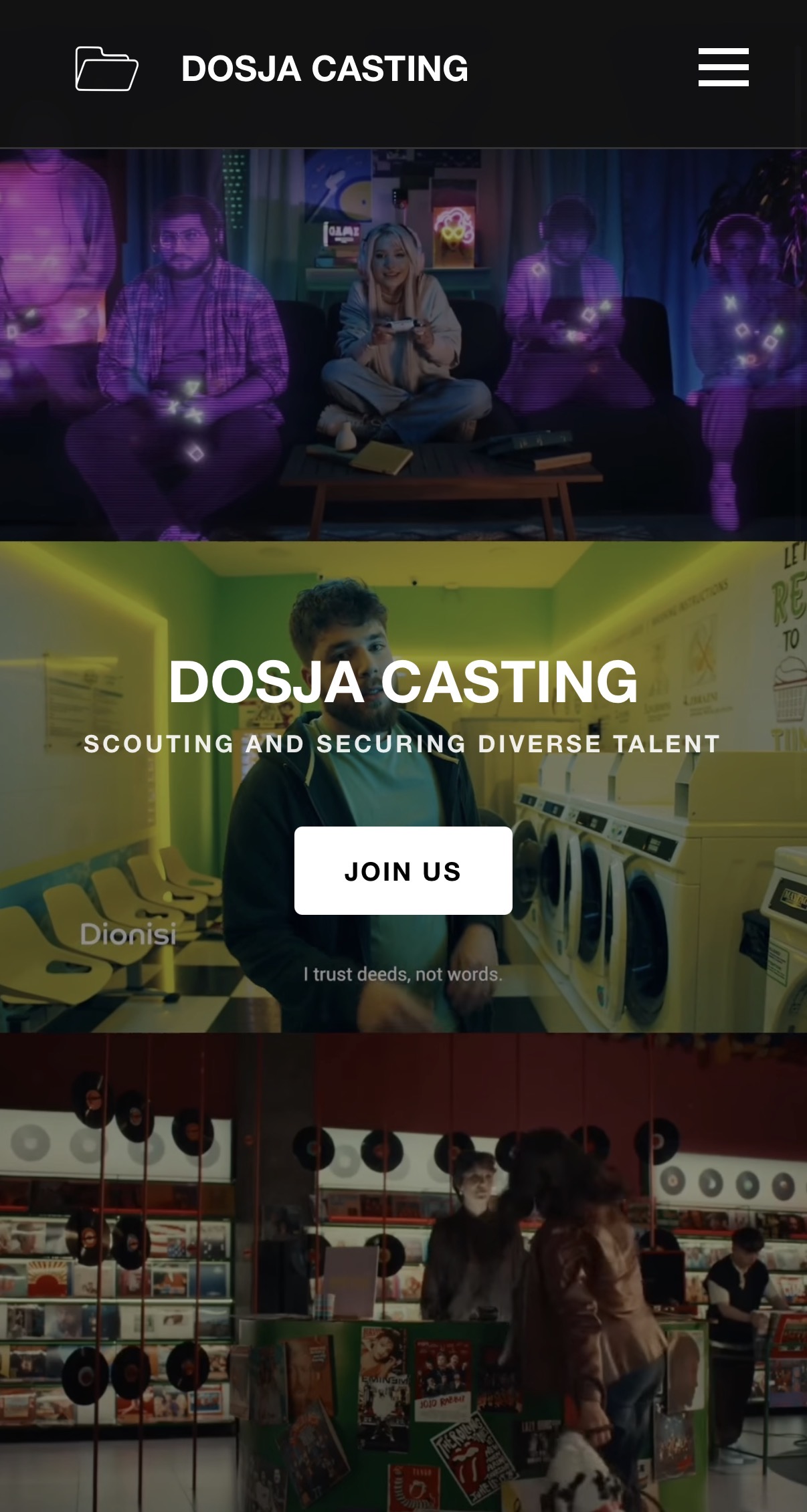 Dosja Casting — Mobile Browsing