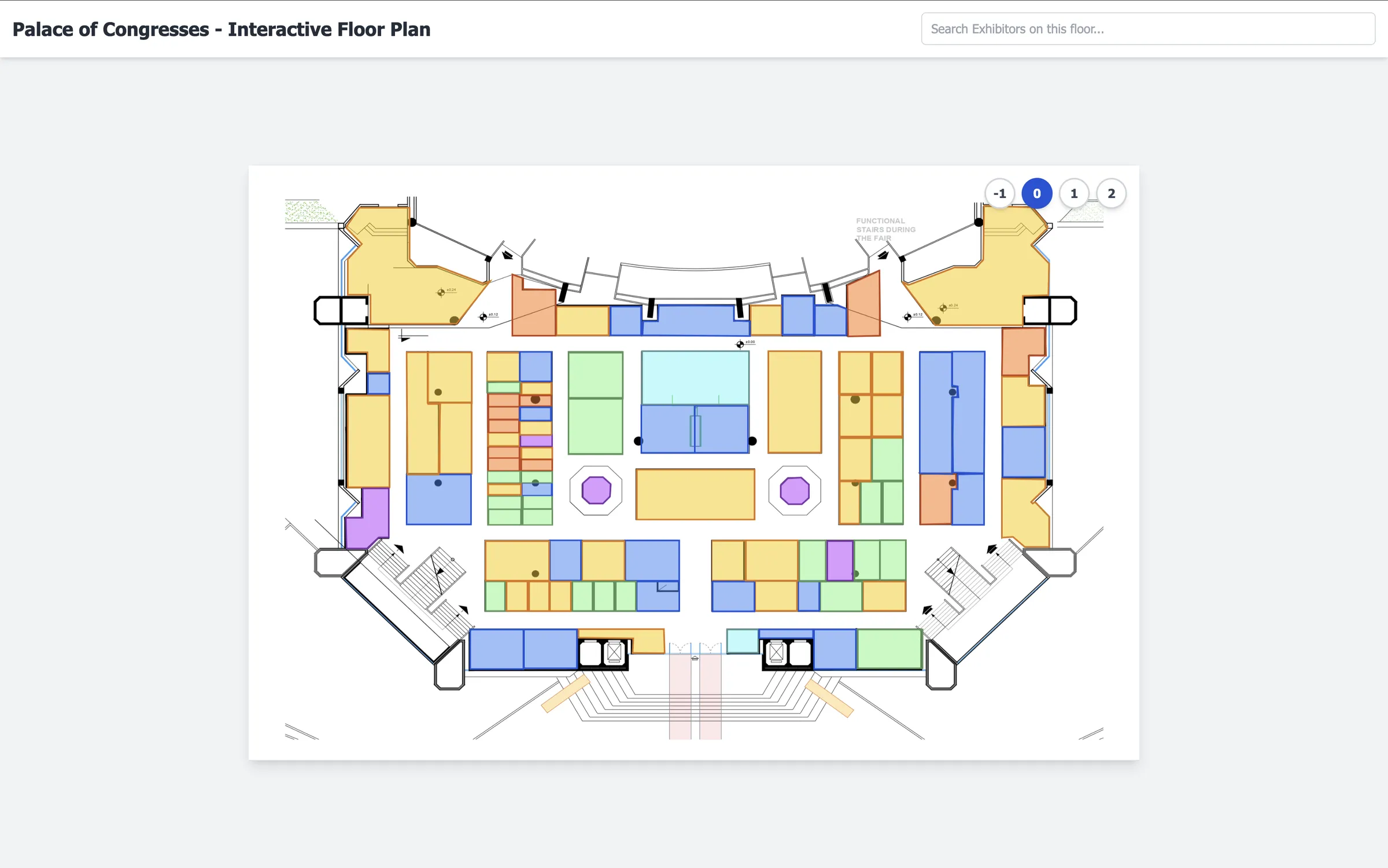 Interactive Floor Map — Palace of Congresses