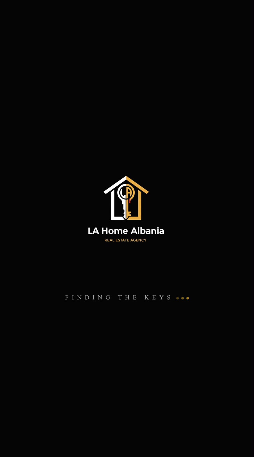 La Home Albania — splash screen, mobile