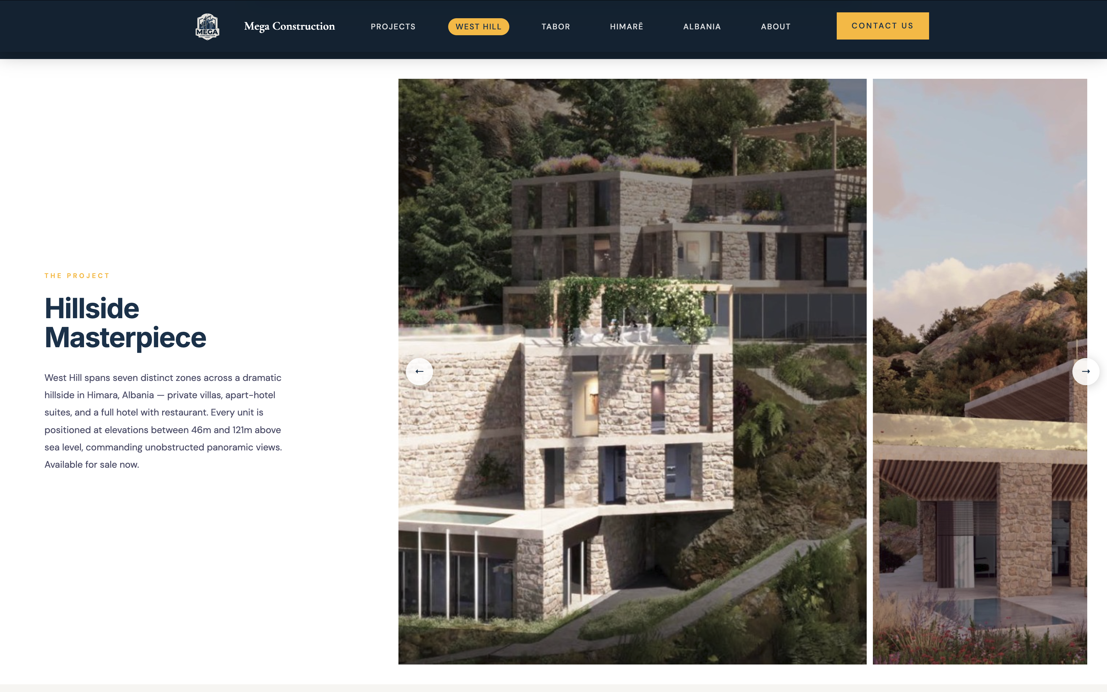 Mega Construction — West Hill project page