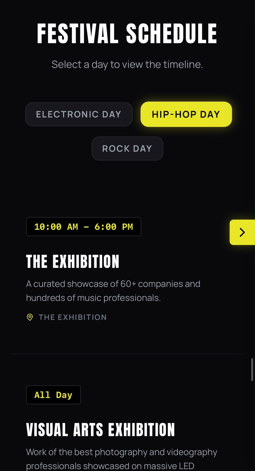 MUSE-X Aftershow Report — festival schedule, mobile
