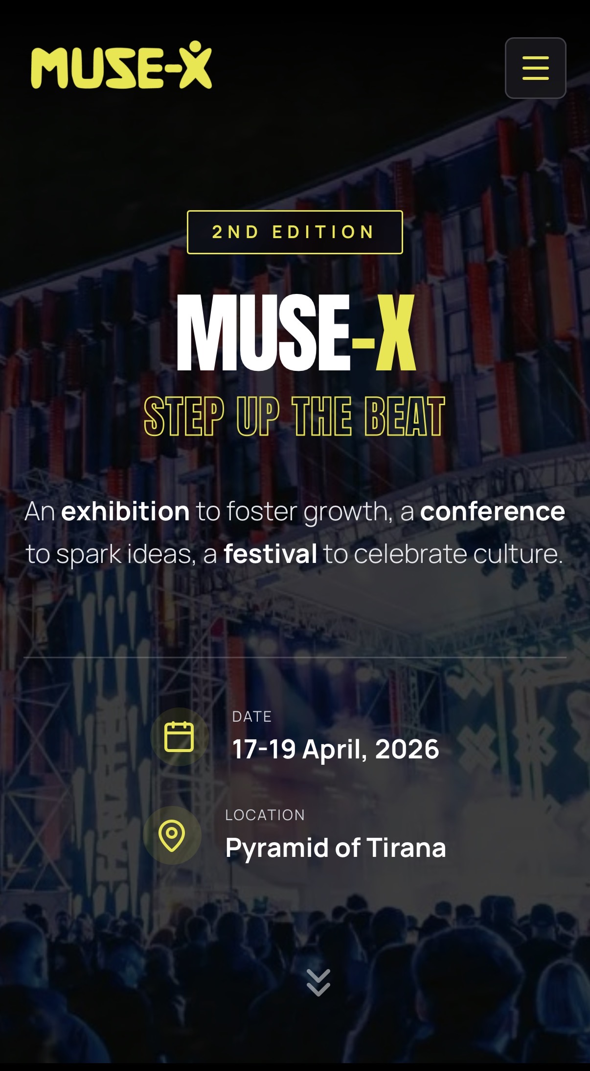 MUSE-X 2nd Edition — hero, mobile
