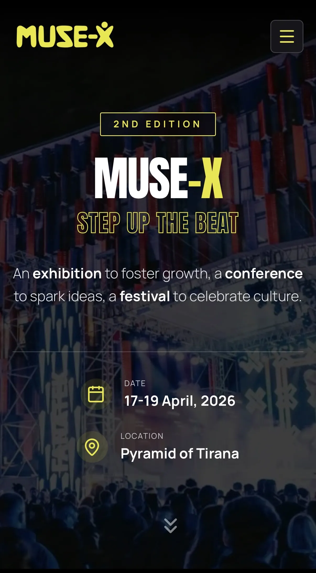 MUSE-X 2nd Edition — hero, mobile