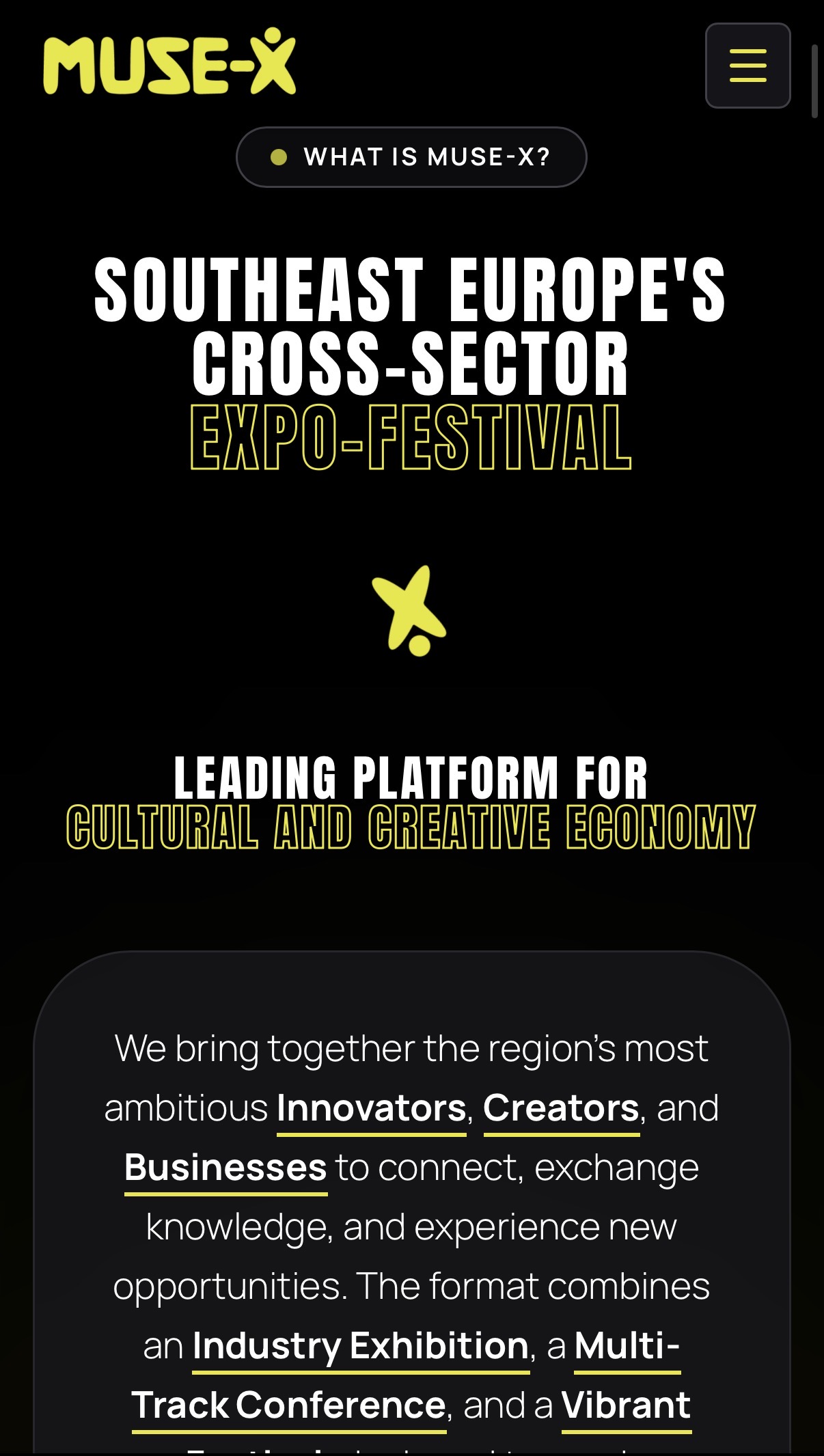 MUSE-X 2nd Edition — mission statement, mobile