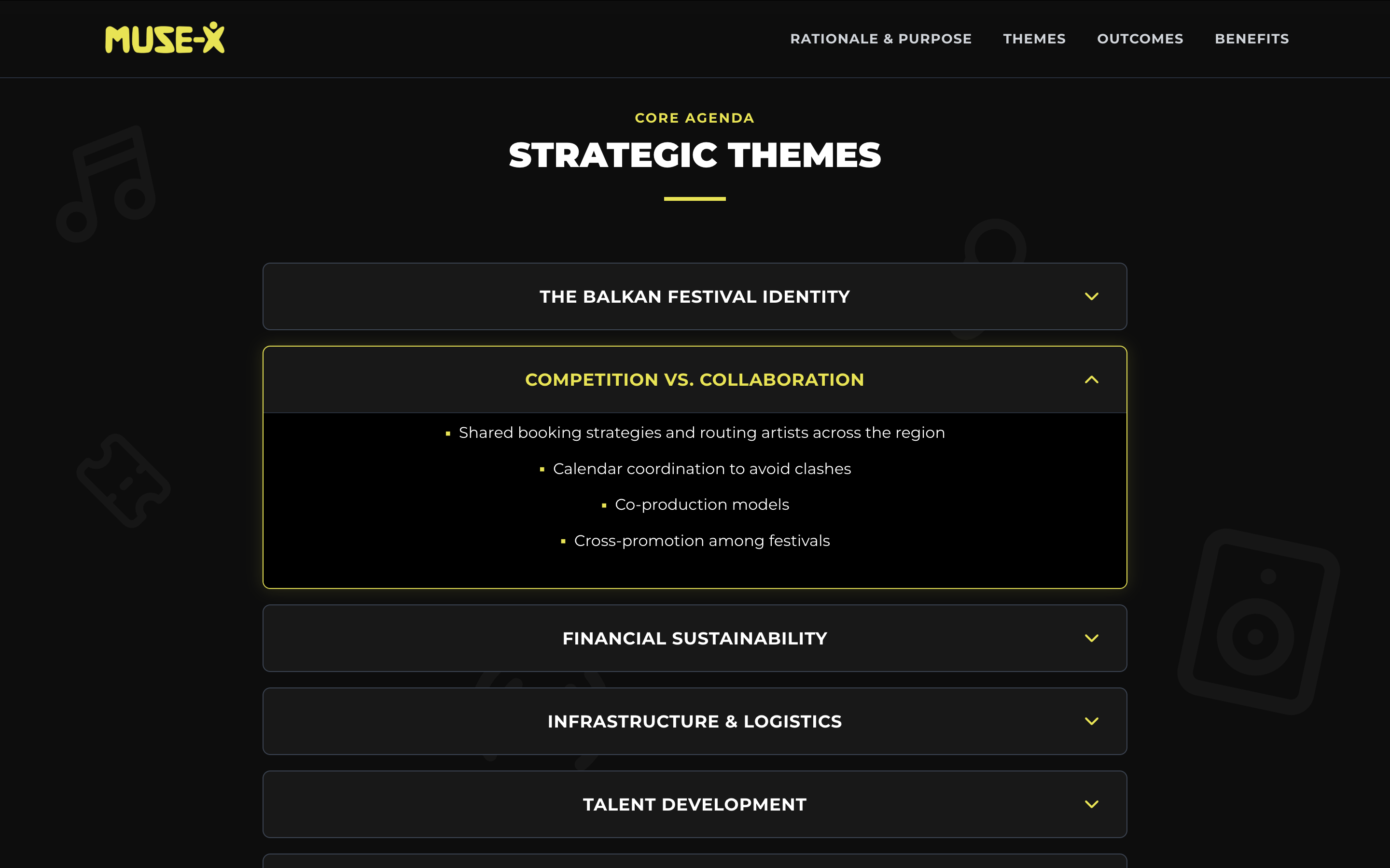 Festival Organizers Roundtable — strategic themes accordion