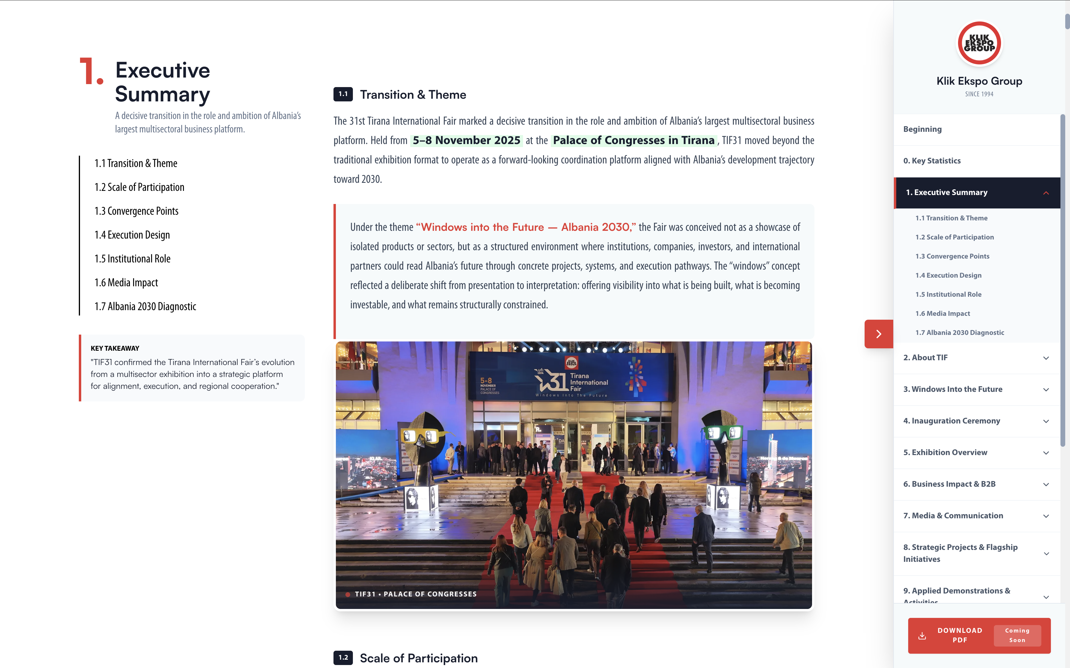 TIF31 Aftershow Report — report landing page