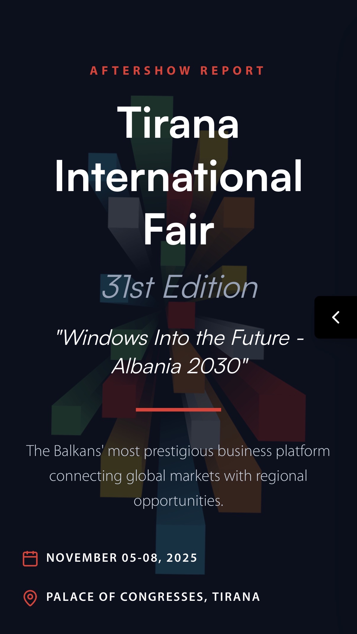 TIF31 Aftershow Report — cover, mobile