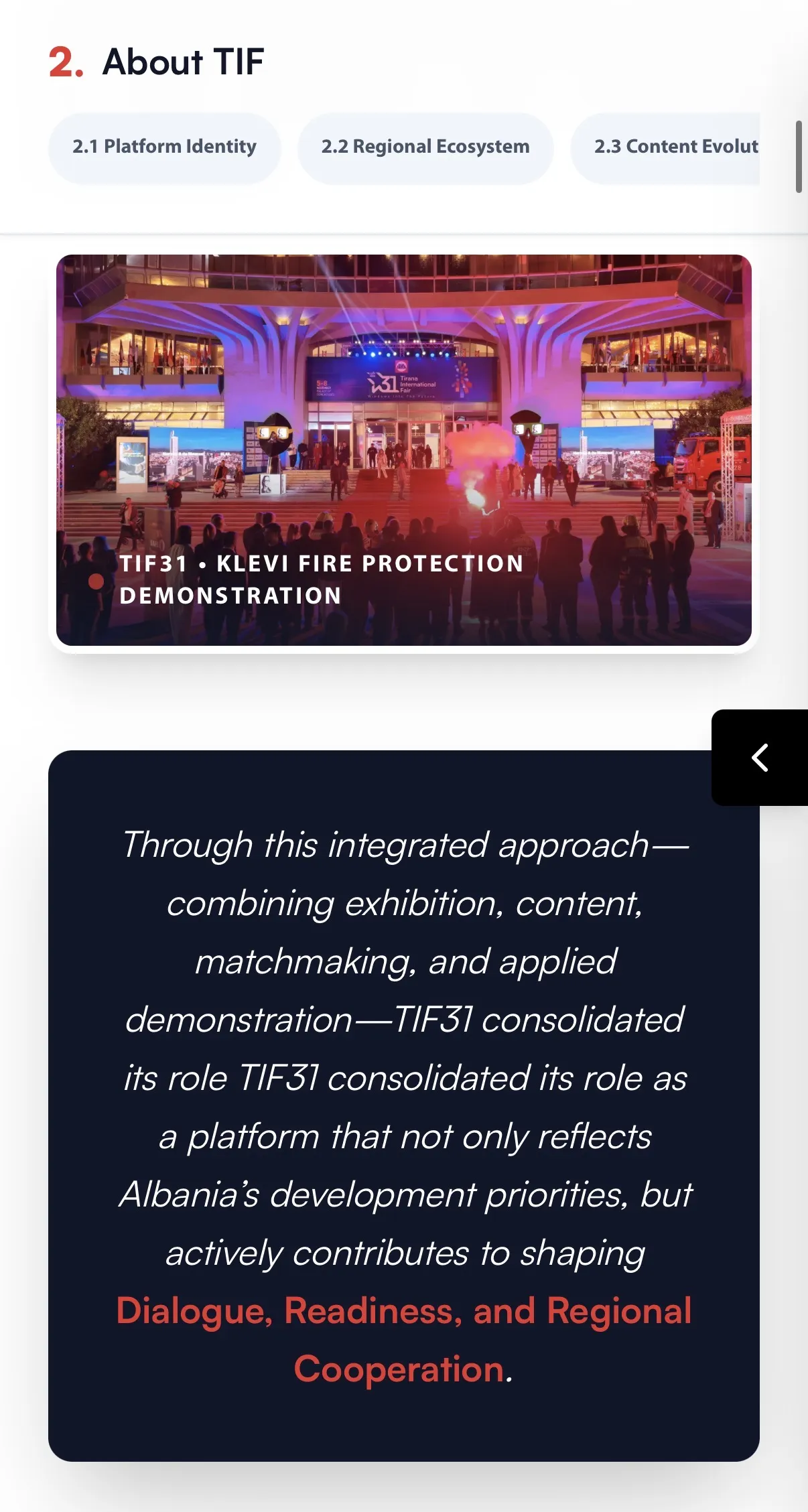 TIF31 Aftershow Report — About TIF chapter, mobile